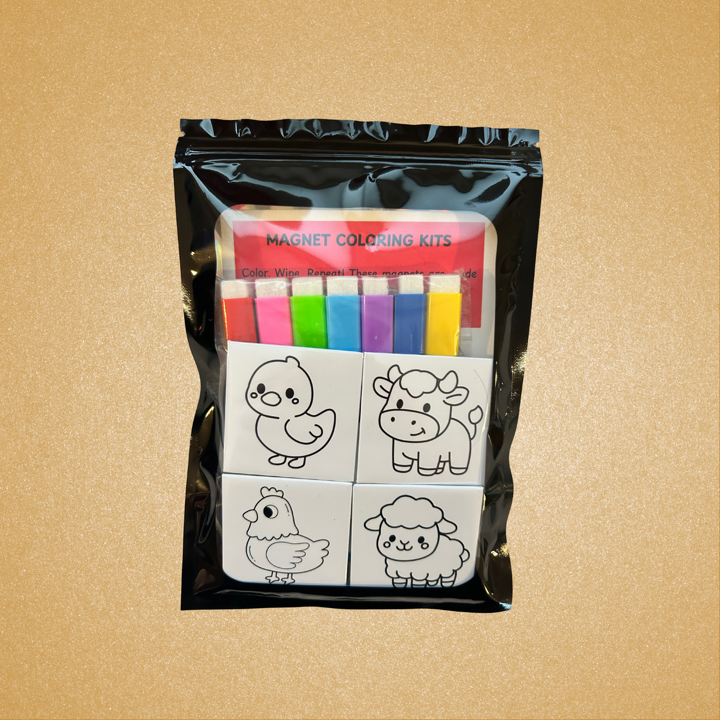 Color Me Dry Erase Magnets (Set of 4)