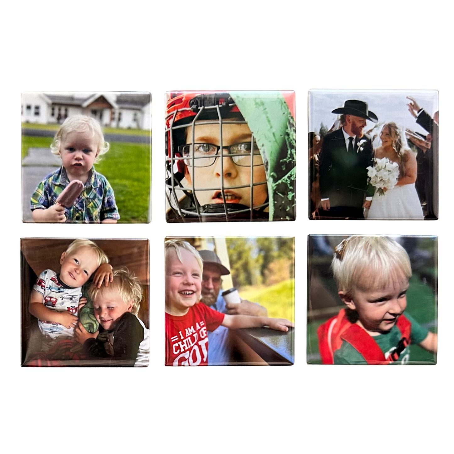 Custom Photo Magnet Collection – 2"x2"