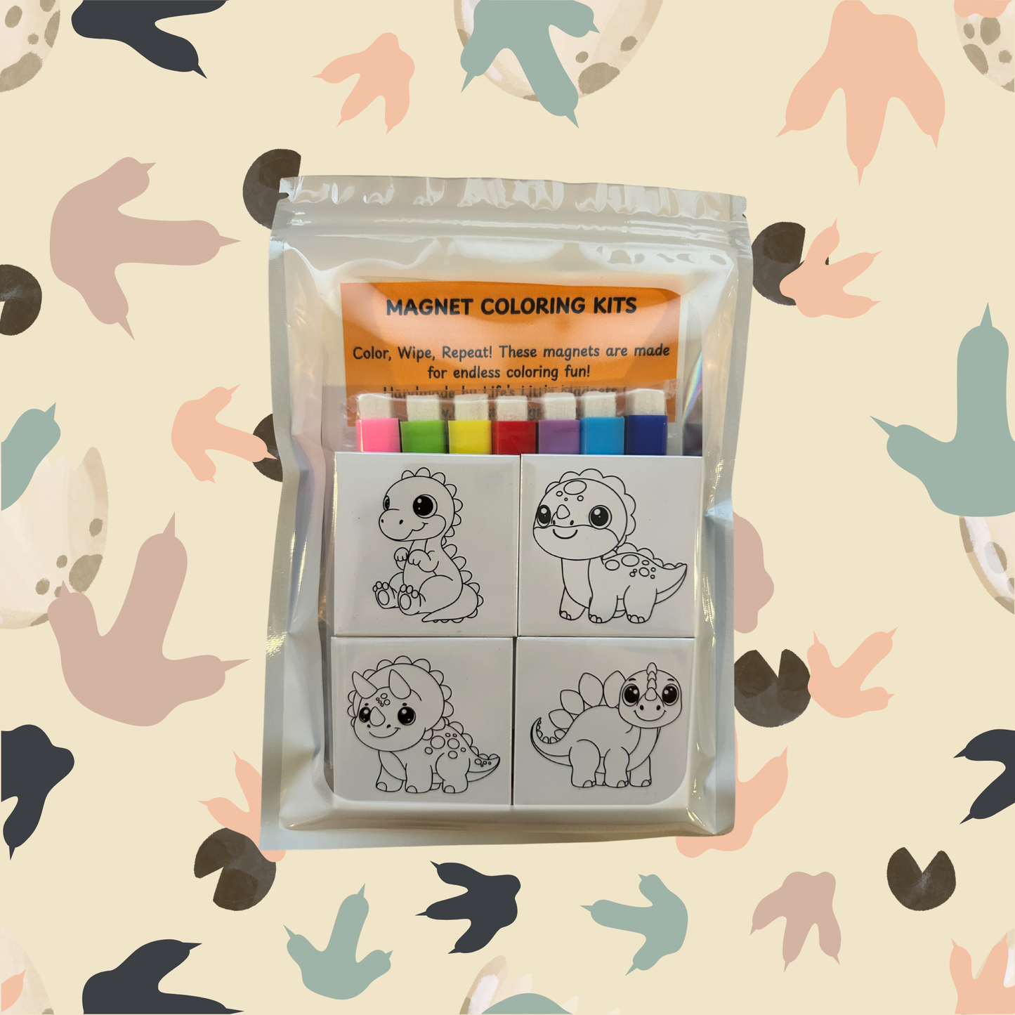 Color Me Dry Erase Magnets 2"x2"