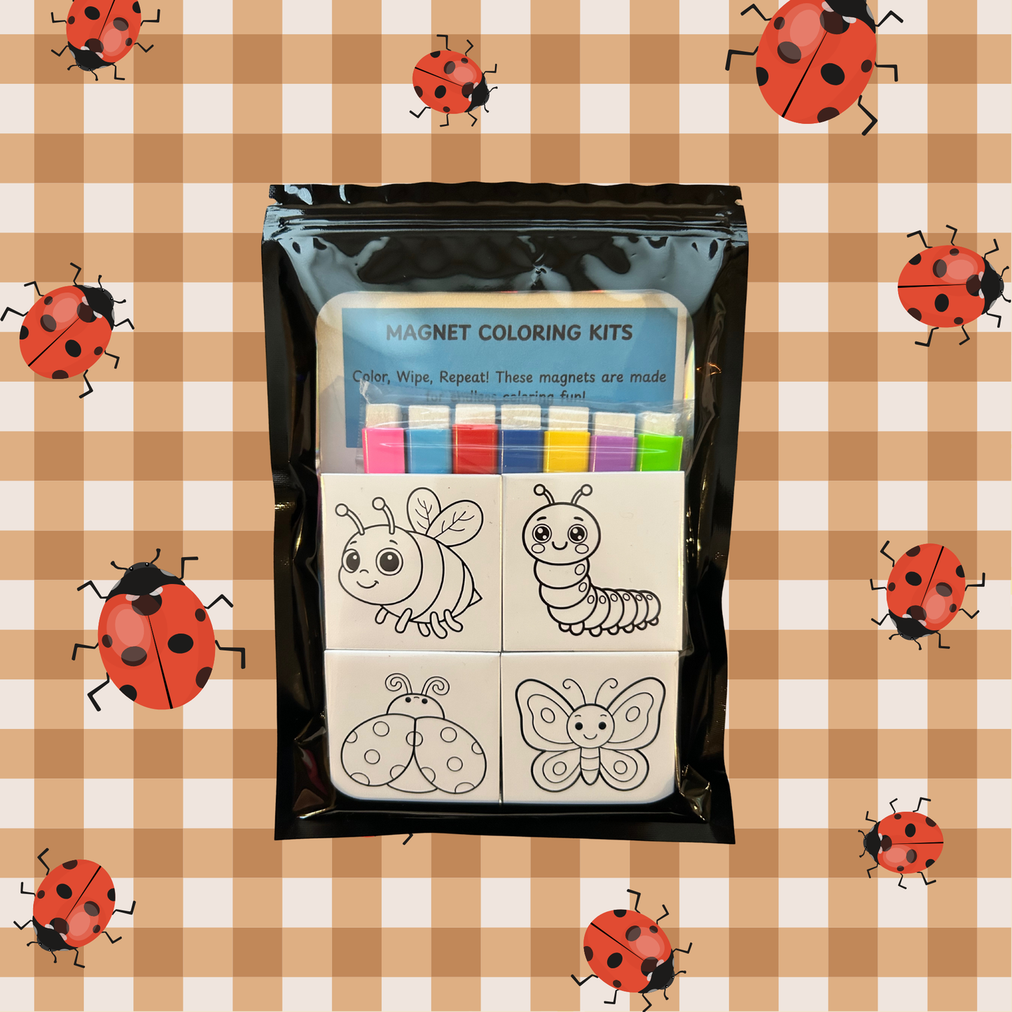 Color Me Dry Erase Magnets 2"x2"