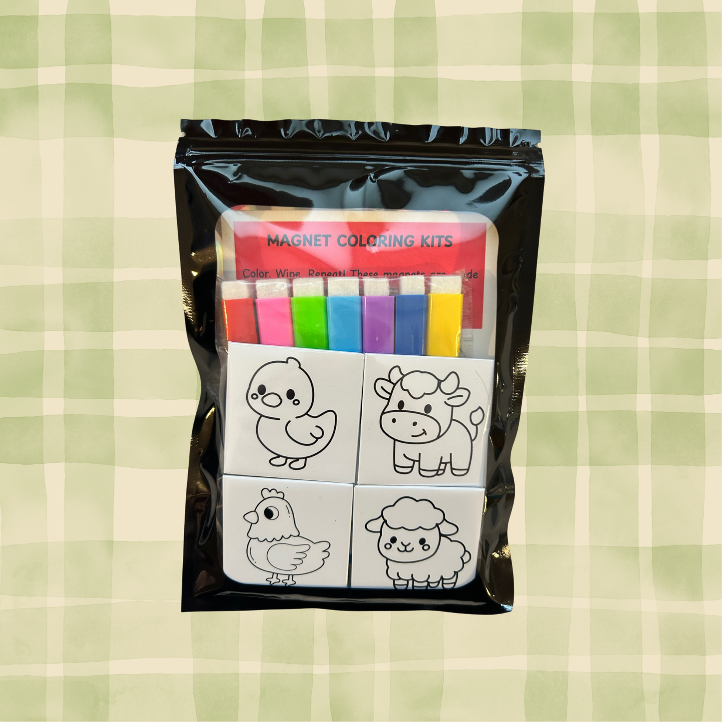 Color Me Dry Erase Magnets 2"x2"